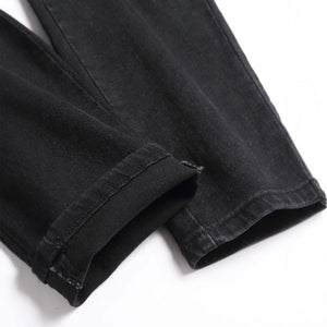 Men's Vintage Distressed Multi-pocket Jeans