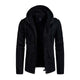 Lässige Herren-Cargojacke aus gewaschener Baumwolle mit Patchwork-Kapuze und schmaler Passform 
