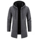 Men's Fleece Chenille Solid Color Knitted Cardigan