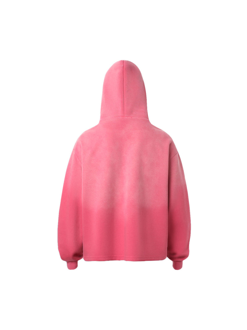 Gradient Blur Letter Hoodie