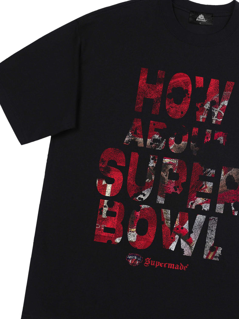 Original Distressed Letters Super Bowl Football Game T-shirt