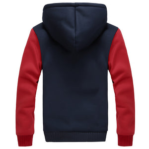 CHAQUETA DE BÉISBOL CON CAPUCHA PARA HOMBRE DE OTOÑO E INVIERNO, ROPA DE ABRIGO PARA HOMBRE, DEPORTIVA CON FORRO POLAR GRUESO