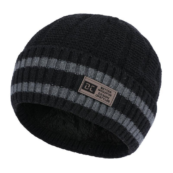 Vielseitige warme Strickmütze für Herren