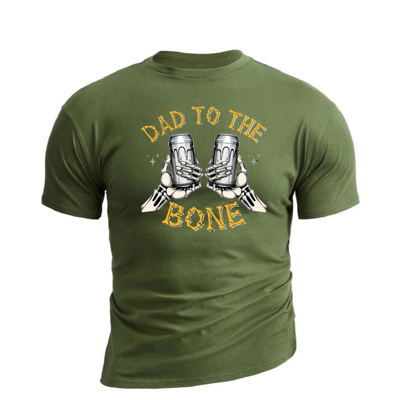 DAD TO THE BONE COTTON GRAPHIC TEE