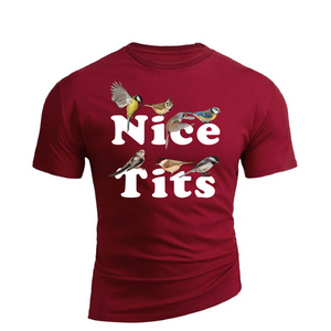 Baumwoll-T-Shirt mit „Nice Tits“-Grafik