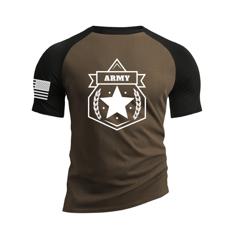 STAR ARMY  COTTON GRAPHIC TEE