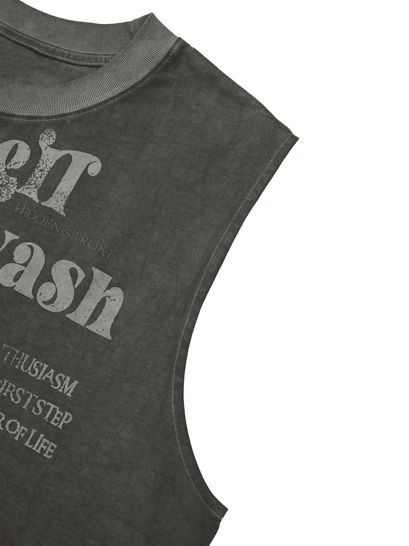 Heavy Worker Washed And Broken Retro Font VEST