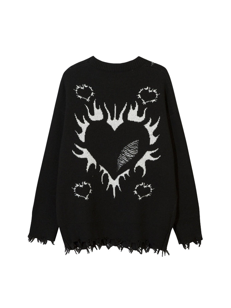 Flame Heart Sweater