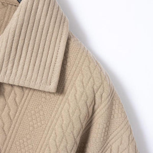 Polo de manga corta con textura jacquard para hombre