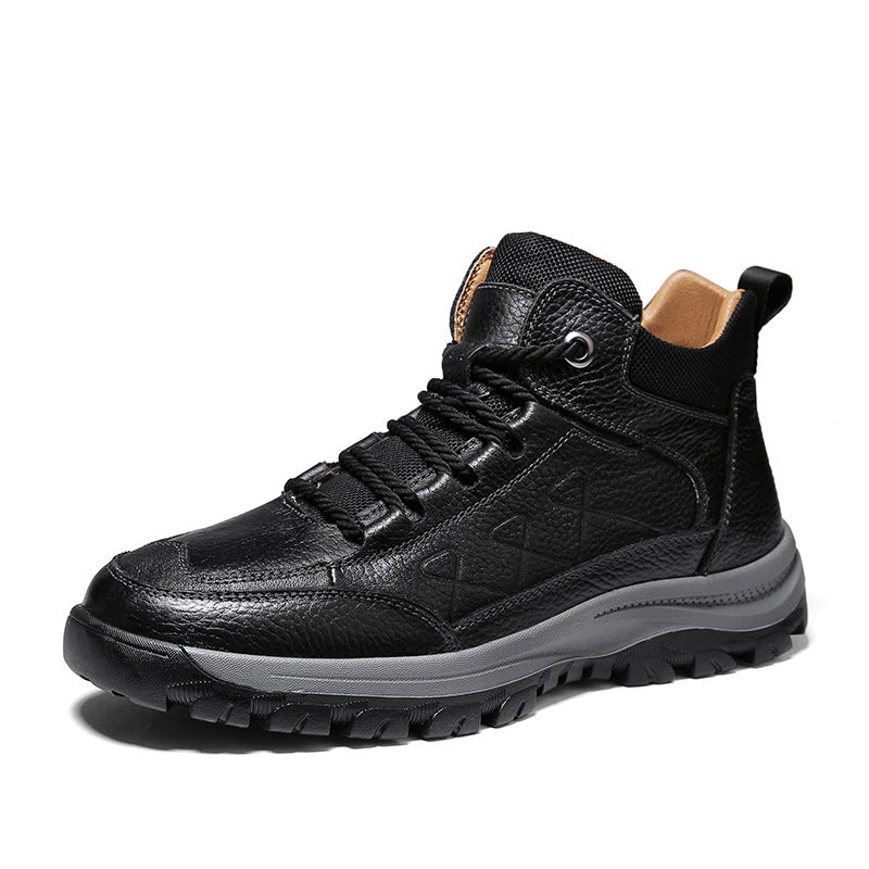 OUTDOOR MID TO HIGH TOP MOUNTAINEERING CASUAL SHOES, RUNNING SPORTS WORK BOOTS