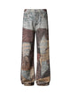 High Street Distressed Washed Printed Jeans