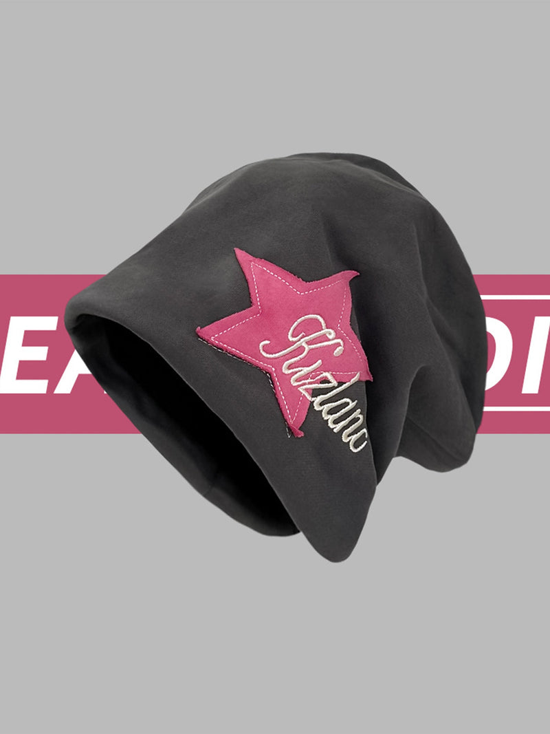 Star Embroidered Wrap Hat