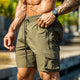Pantalones cortos deportivos casuales que absorben la humedad para hombre