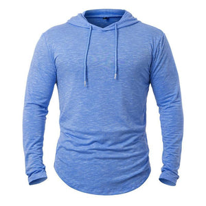 Sudadera con capucha de mezcla de algodón para hombre para actividades al aire libre