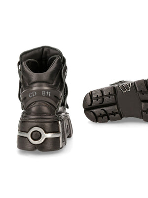 Botas de plataforma estilo punk hasta el tobillo 