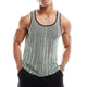 Lässiges Jacquard-Strick-Tanktop mit U-Ausschnitt für Herren
