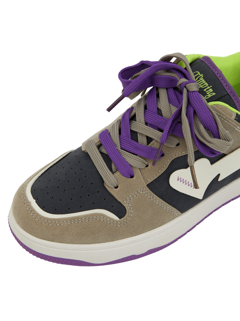 Retro Color-Blocked Casual Shoes