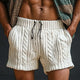 Men's Spring Fashion Solid Color Woven Sports Casual Shorts