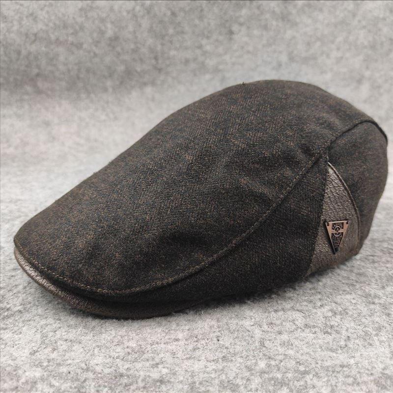 Herren Retro Herbst und Winter Warme Baskenmütze