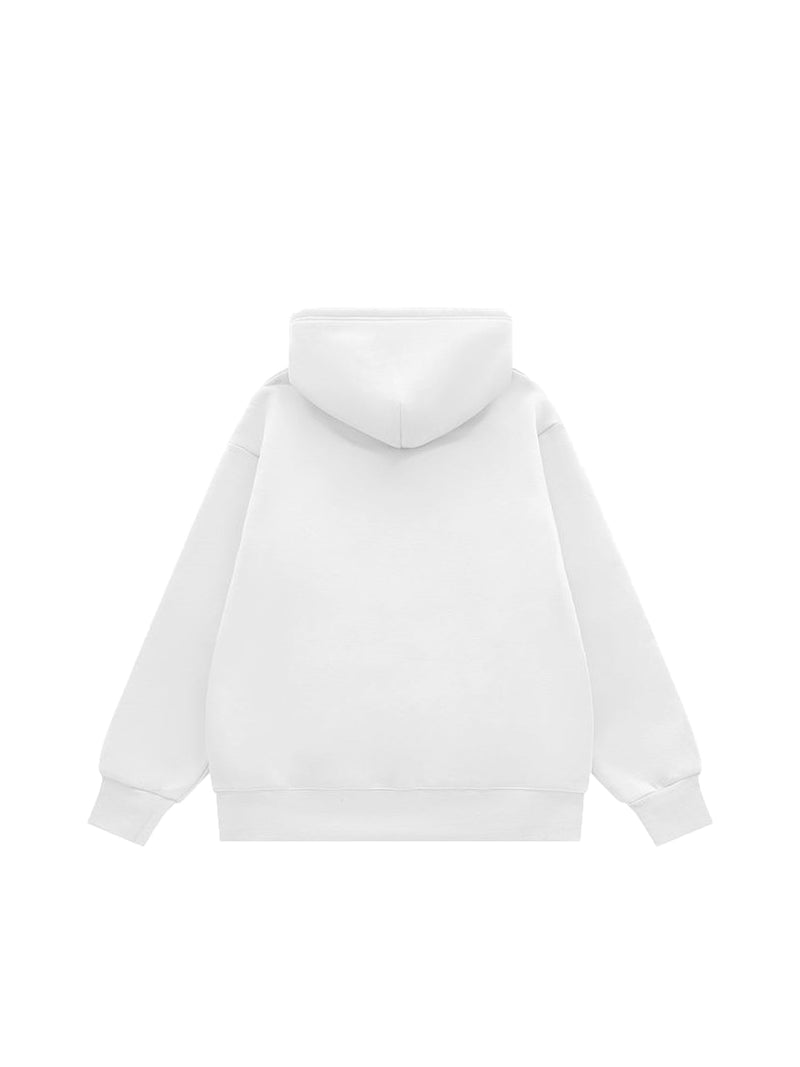 Letter Graphics Fleece Hoodie