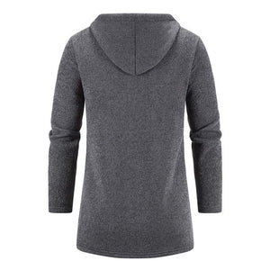 Cárdigan de punto de chenilla polar de color liso para hombre