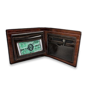 Men's Short Vintage Crocodile Head Multi-Card Wallet