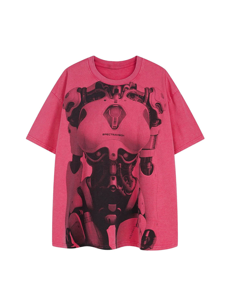 Street Robot Cyberpunk T-shirt