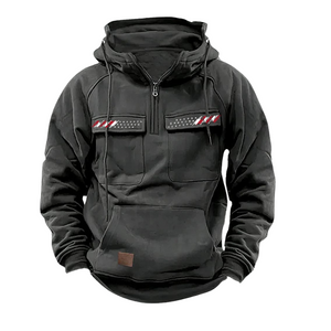 USA FLAGGE VINTAGE EINFARBIGER HOODIE