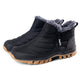 Men's Warm Waterproof Non-slip Hiking Shoes Fleece Outdoor Boots