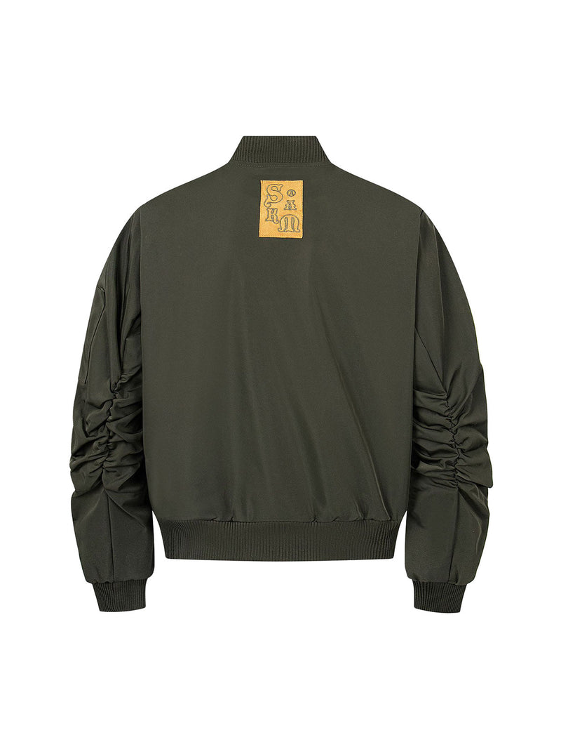 Retro Deconstructed Bomber Jacket