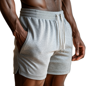 Lässige Sportshorts aus Baumwolle mit Kordelzug für Herren