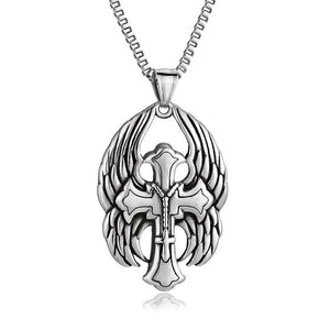 Collar vintage informal con alas cruzadas