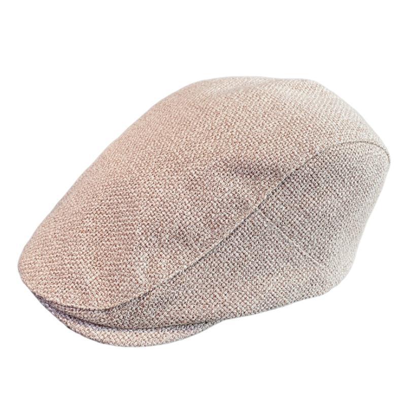 Boina vintage de algodón y lino para hombre