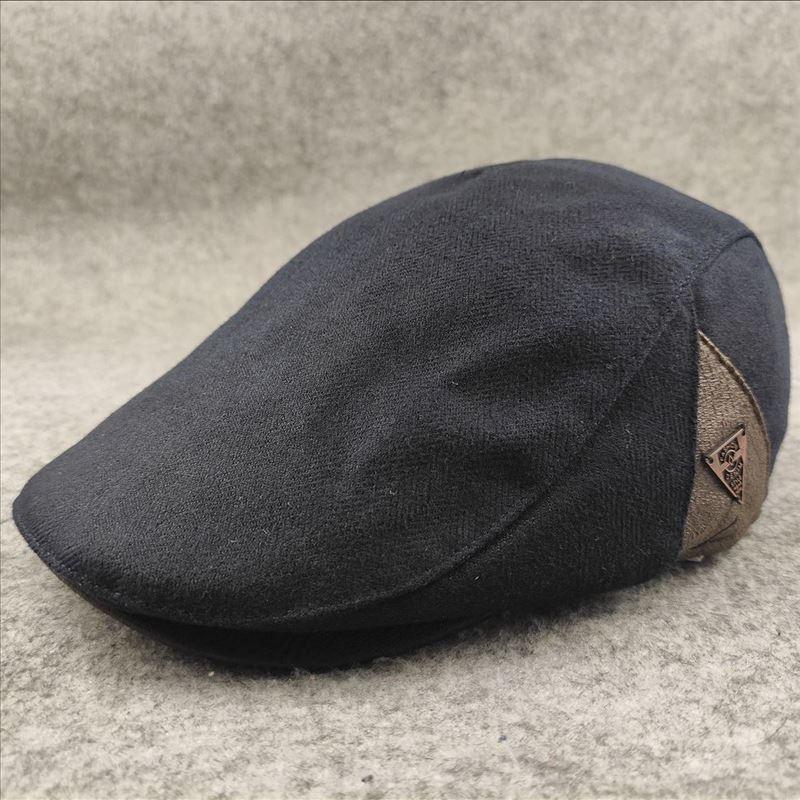 Herren Retro Herbst und Winter Warme Baskenmütze