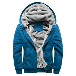 Lässige Fleecejacke mit Kapuze für Herren