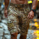 Lässige Cargo-Shorts für Herren mit Camouflage-Muster und elastischer Taille