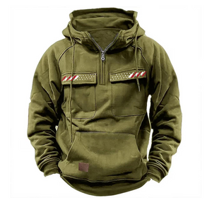 USA FLAGGE VINTAGE EINFARBIGER HOODIE