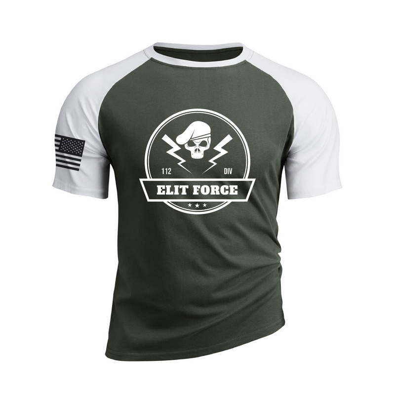 SKULL ELIT FORCES COTTON GRAPHIC TEE