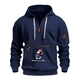 MICK IN THE BOX CASUAL SPORTS MULTI ZIPPER ARM POCKET MEN'S SWEATSHIRT HOODIE