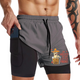 SAY HELLO  QUICKDRY POCKET 2 IN 1 7'' INSEAM RUNNING SHORTS