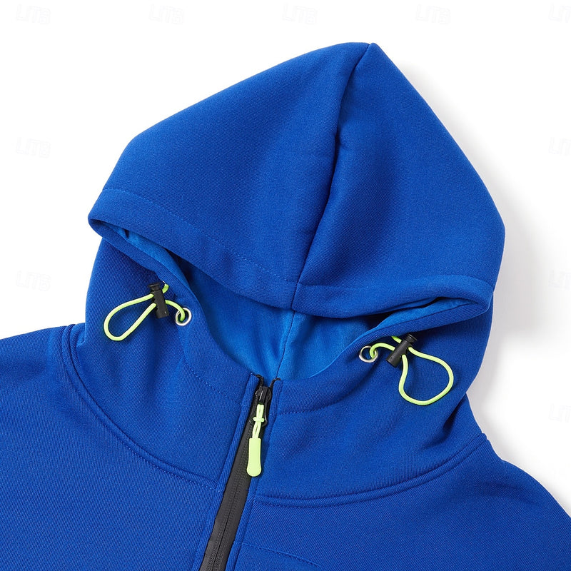 Men's Hoodie Full Zip Hoodie Fleece Hoodie