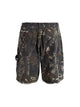 Retro Distressed Camouflage Workwear Hip-Hop Shorts