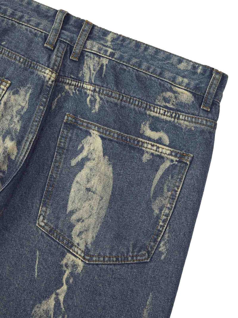 Lightning Flying Tie-Dye Hip-Hop Jeans