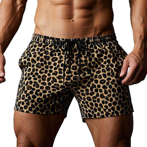 Bequeme, atmungsaktive Shorts für Herren mit Leopardenmuster