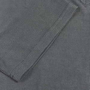 Camiseta informal de algodón acanalado para hombre, cuello en V, corte entallado y manga corta