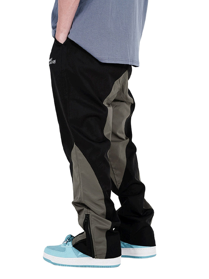 Retro Street Hip-hop Colorblock Trousers