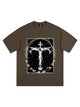 Retro Street Jesus Cross Print T-Shirt