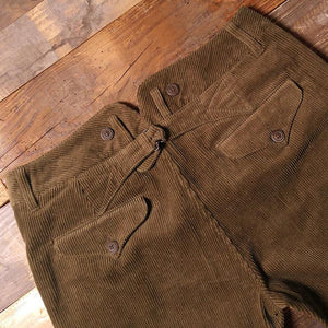 Pantalones de trabajo de pana de 12 oz de la década de 1920 para granjeros, pantalones con tirantes para hombre, monos vintage de 20 años