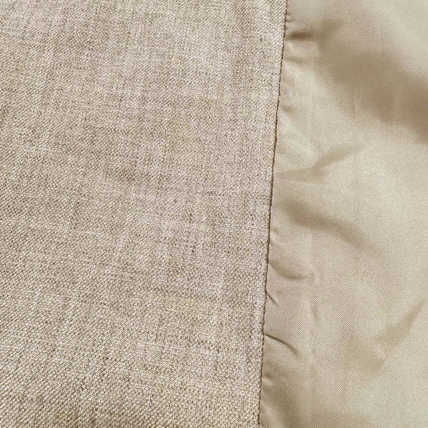 Blazer informal de lino con cuello alto y botonadura sencilla para hombre