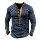 Men's Outdoor Tactical Zipper Henley Neck Long Sleeve T-Shirt